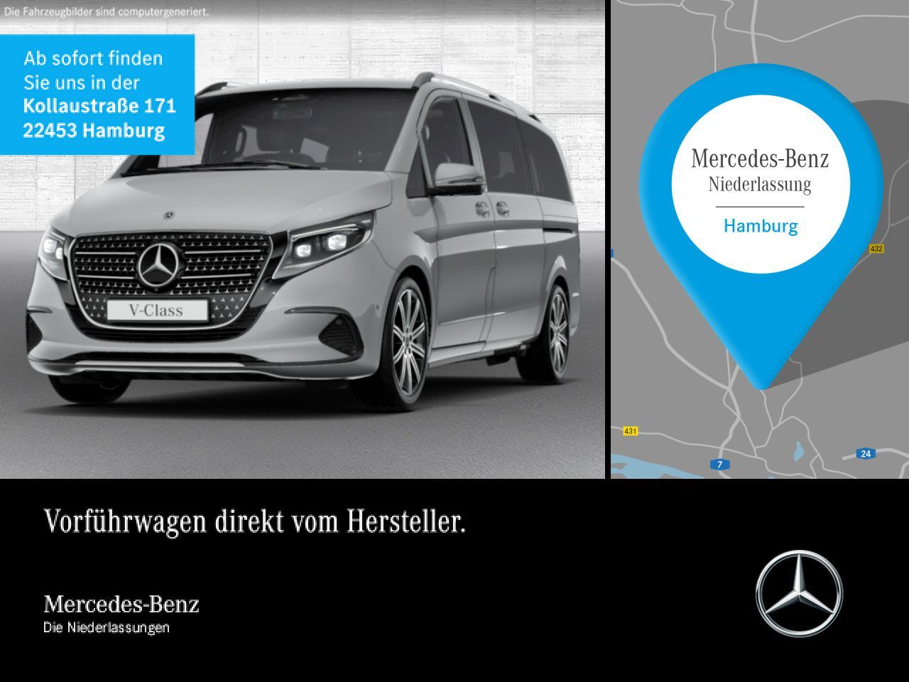 MERCEDES-BENZ V 250 d Lang AVANTGARDE+SchiebDa+9G+AHK+Navi+DIS