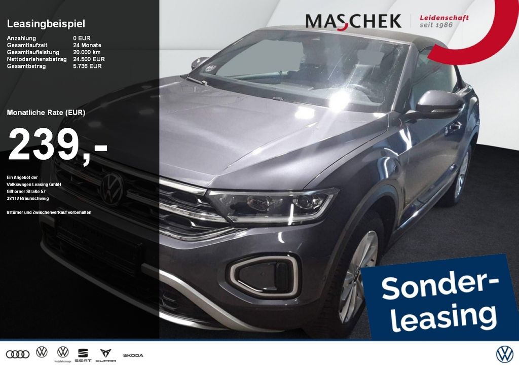 Volkswagen T-Roc Cabriolet Style 1.0 TSI Navi Sitzh. RearVi