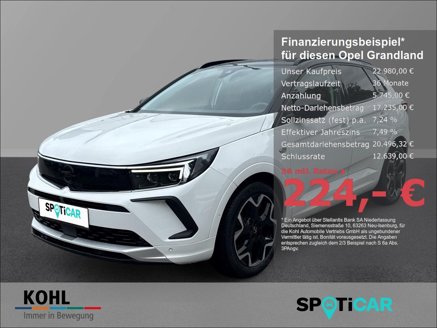 Opel Grandland Ultimate Plug-in-Hybrid ACC PDCv+h SHZ