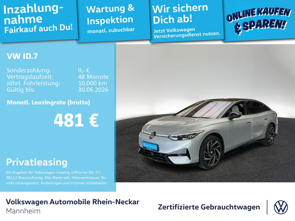 ID.7 Pro S 210kW GAR 2030 Navi Kamera AHK uvm