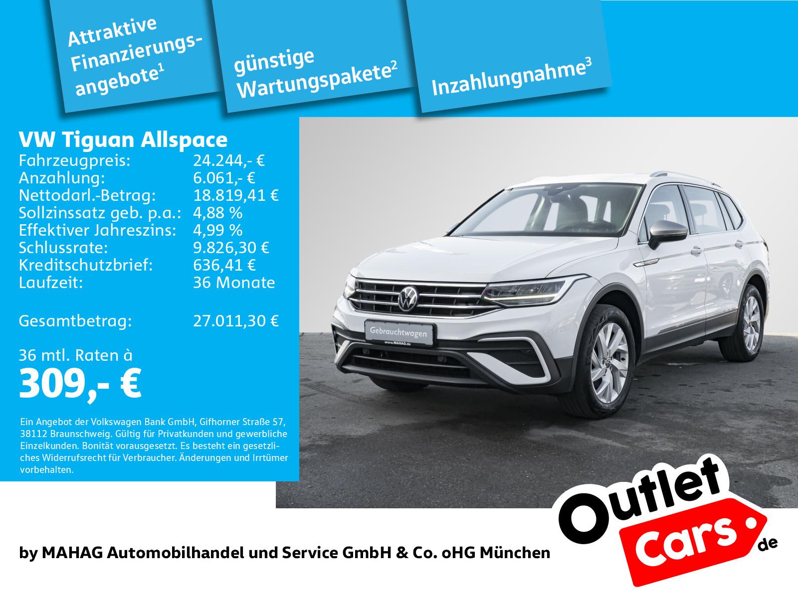 Volkswagen Tiguan Allspace Life 2.0 TDI AHK LED Navi ParkPi