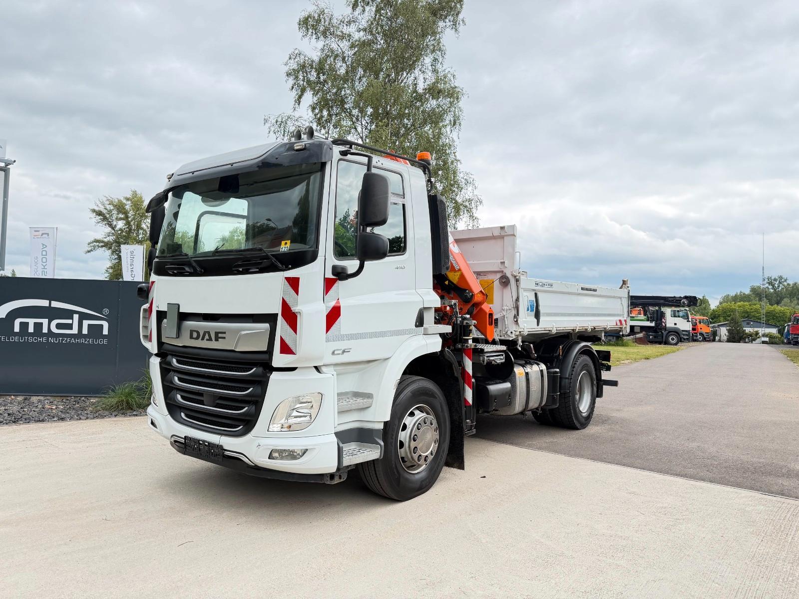 DAF CF 410 MEILLER Kipper KRAN 15m FUNK AHK