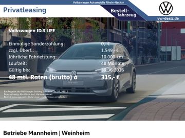 Volkswagen Leasingangebot: Volkswagen ID.3 NEO Life Klima NAVI PDC ACC LED DAB ALU
