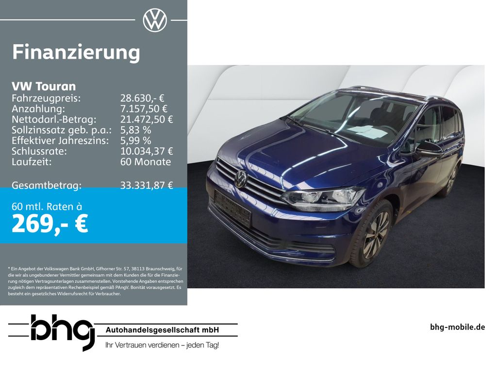 Touran Comfortline 1,5 TSI 6-Gang *CARPLAY*KAMER