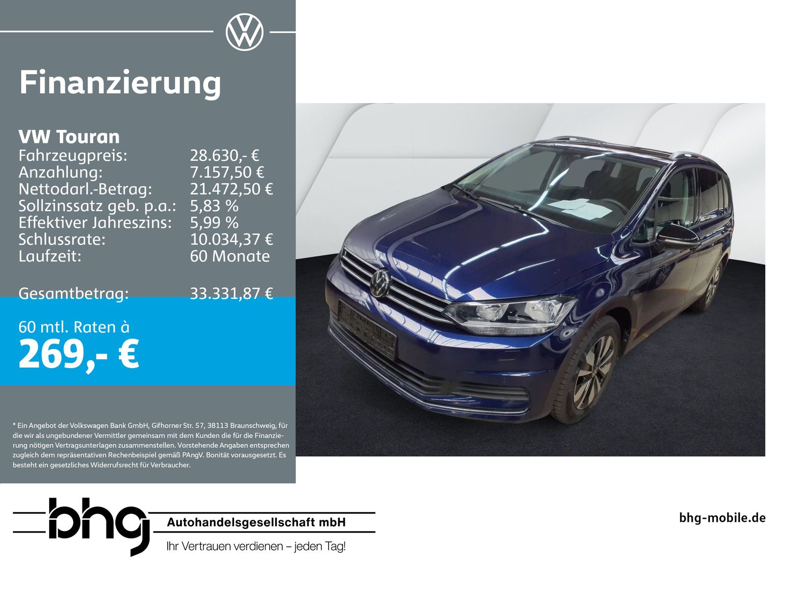 Volkswagen Touran Comfortline 1,5 TSI 6-Gang *CARPLAY*KAMER