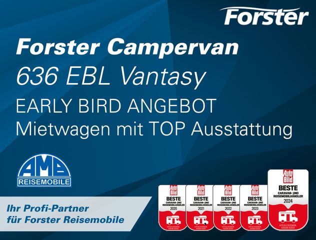 Forster VAN V 636 EB Vantasy, AHK,SAT,TV,SOLAR,UVM...