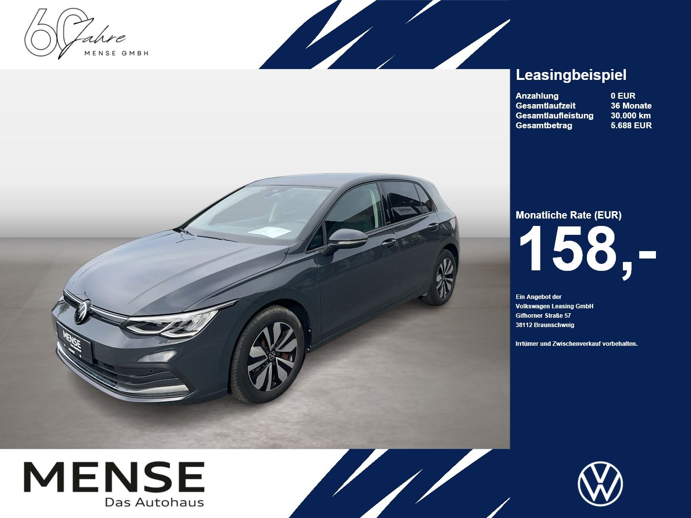 Volkswagen Golf VIII 1.0 TSI Life Move CarPlay ACC LED PDC