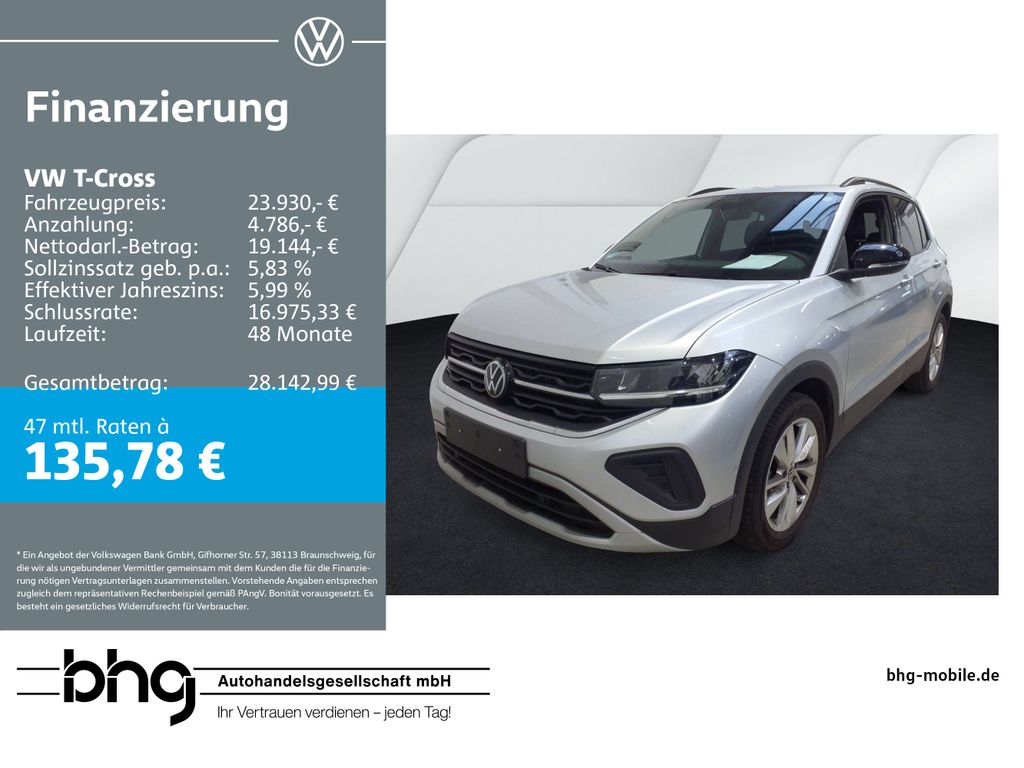 T-Cross Life 1,0 TSI OPF DSG