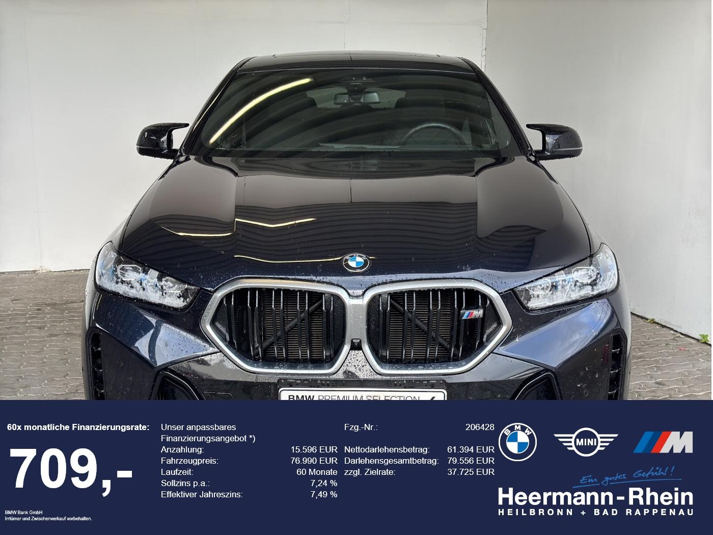 BMW X6 M60iA xDrive LiveCock.Standh.B&W.GSD.AHK.LED.
