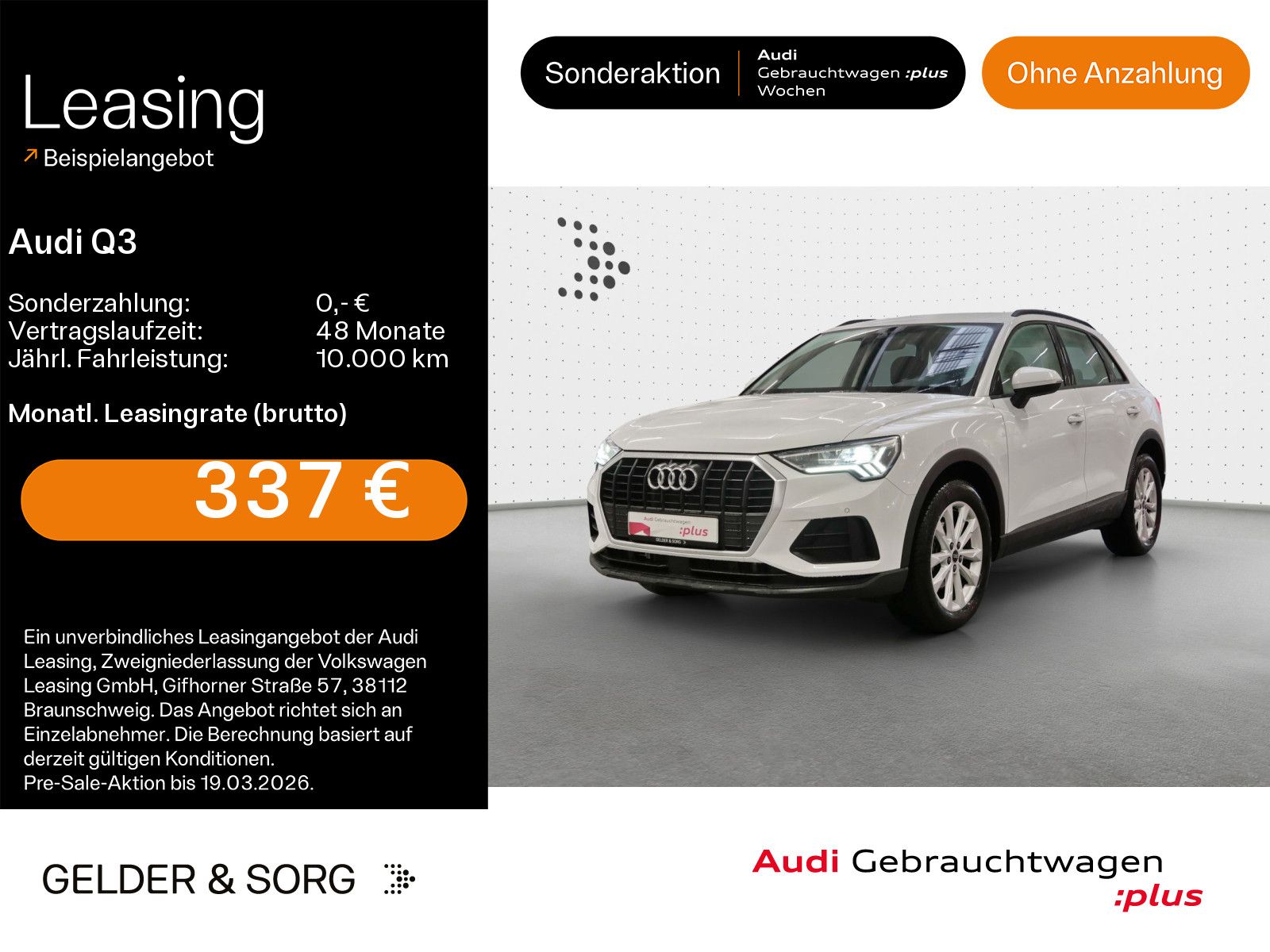 Audi Q3 35 TDI S tronic ACC*CarPlay*LED*Kamera*Sound*