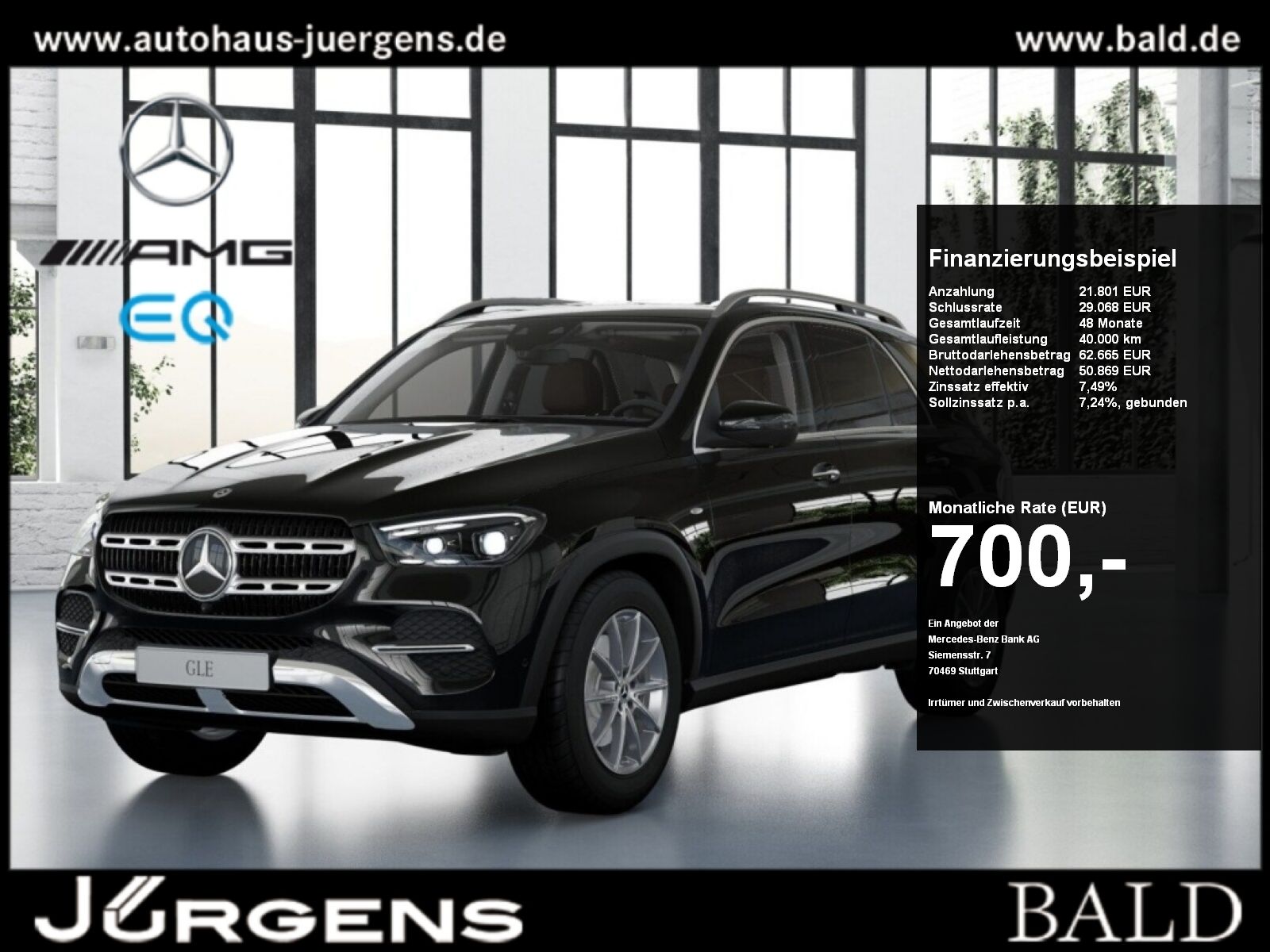 MERCEDES-BENZ GLE 350 de 4M Advanced Plus+Dis+Pano+AHK+On boar