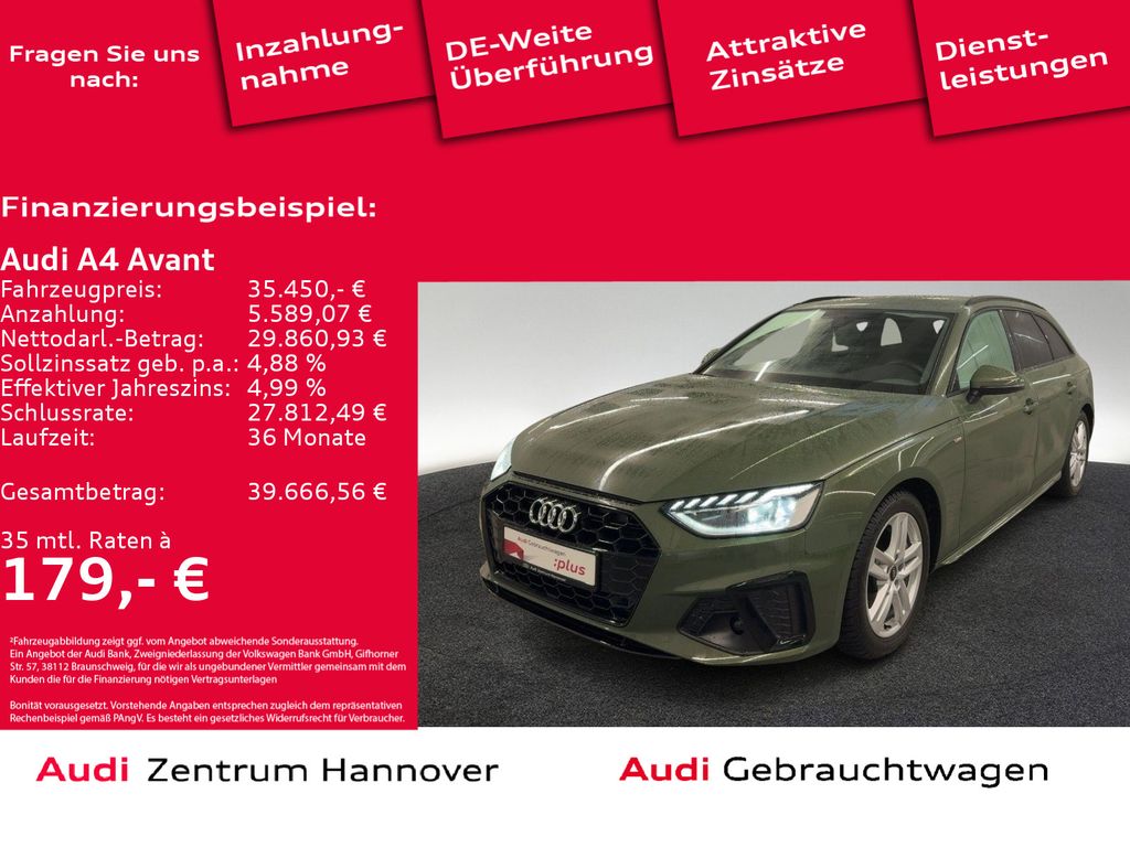 A4 Avant S line 40 TFSI B&O Kamera Navi virtual