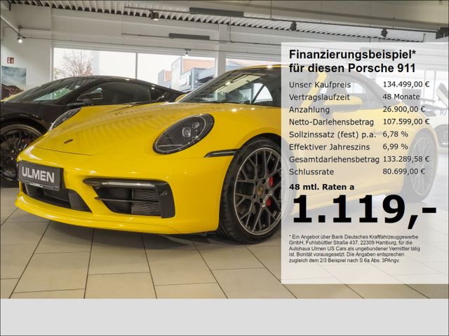 Porsche 911 Carrera S 992 Cabriolet 3.0 1-Hand PASM Spor