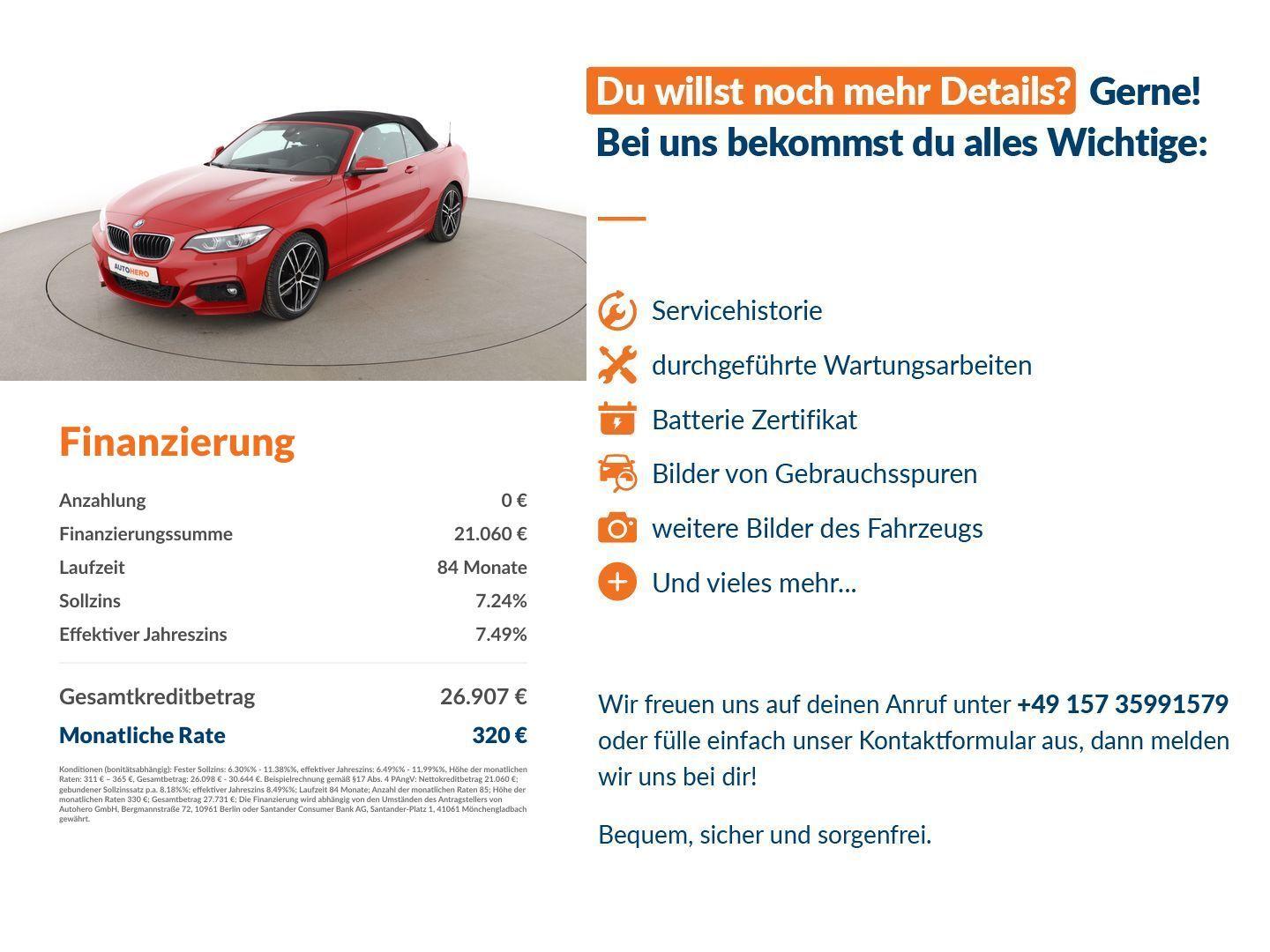 BMW 220i M Sport Aut.*NAVI*LED*PDC*TEMPO*SHZ*ALU*