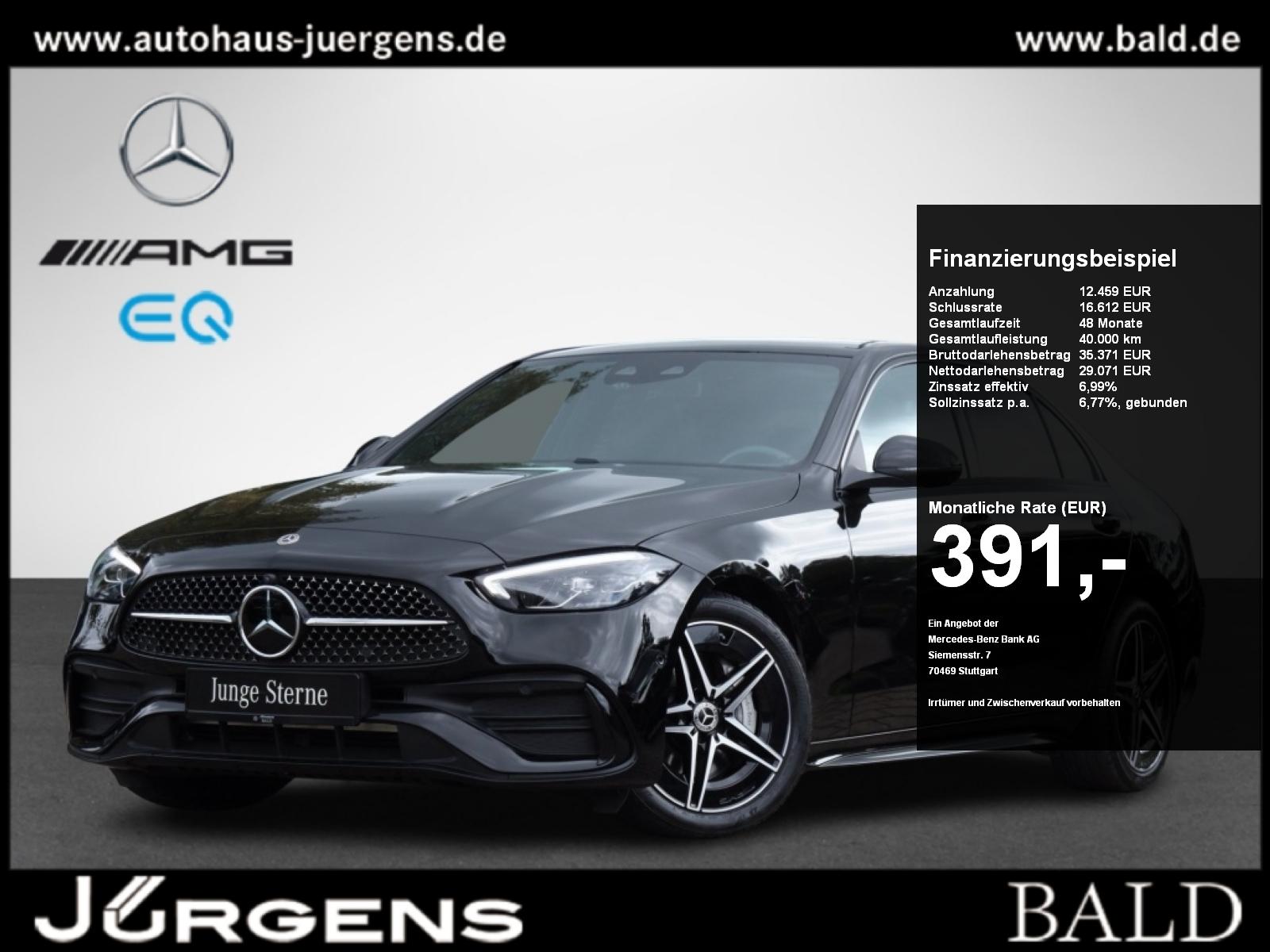 Mercedes-Benz C 180 AMG-Sport/Pano/AHK/360/Night/Memo/Distr