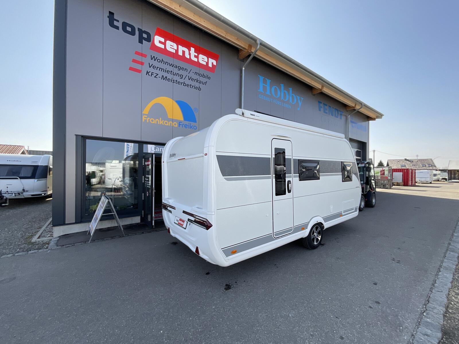 Hobby OnTour 470 KMF Markise / Ambientebeleuchtung