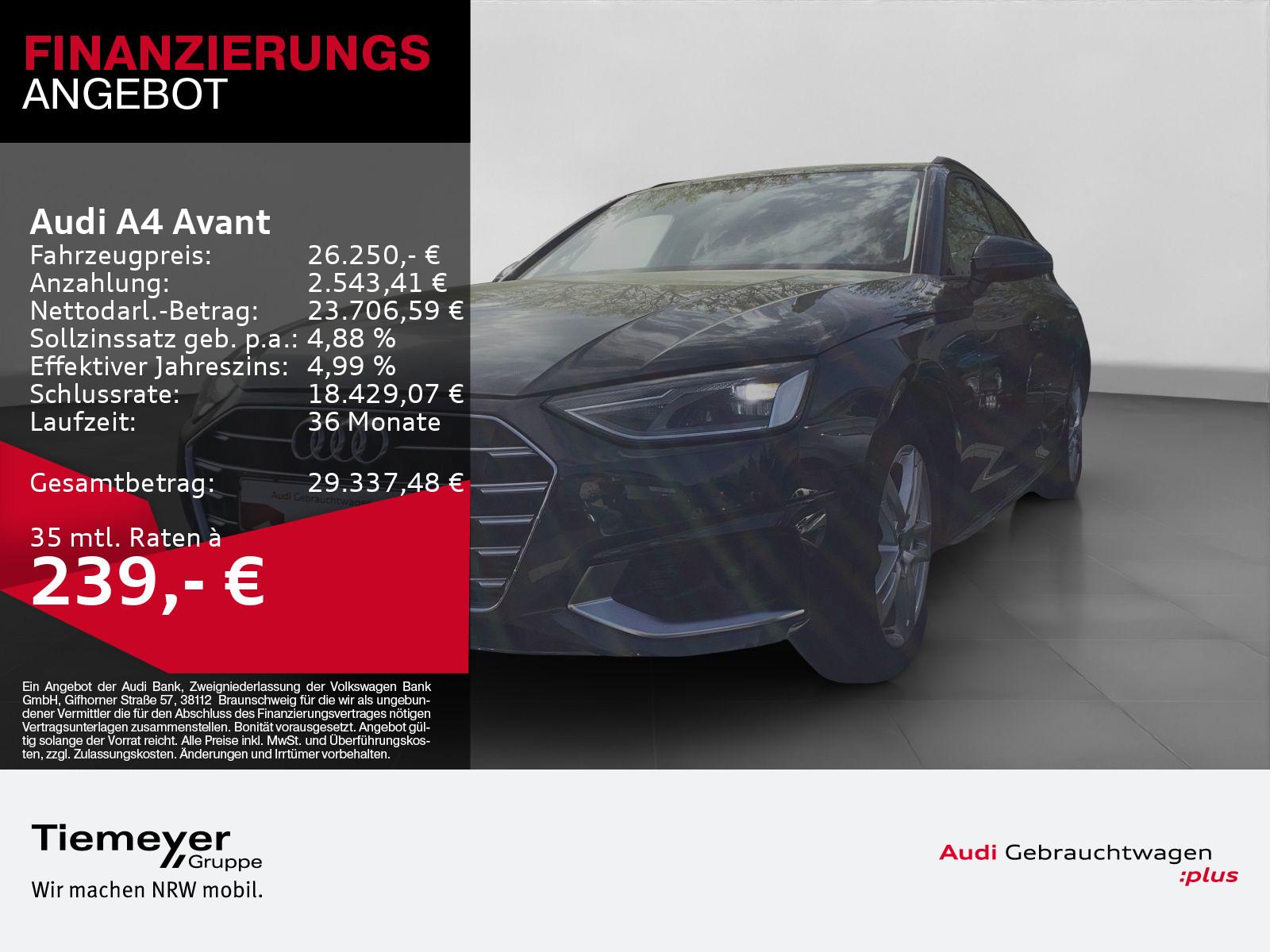 Audi A4 Avant 35 TFSI ADVANCED GARANTIE-11.2027 LEDER