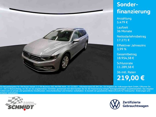 Volkswagen Passat Variant 2.0 TDI Business DSG MATRIX NAVI