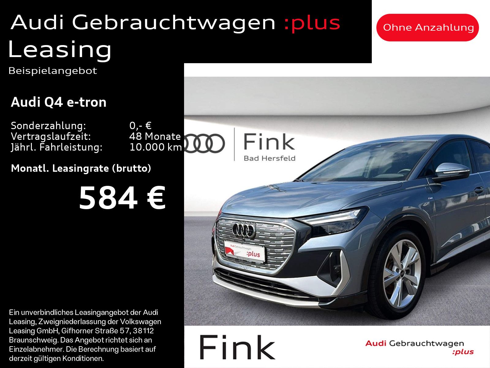 Audi Q4 45 e-tron Sportback S line AHK Navi