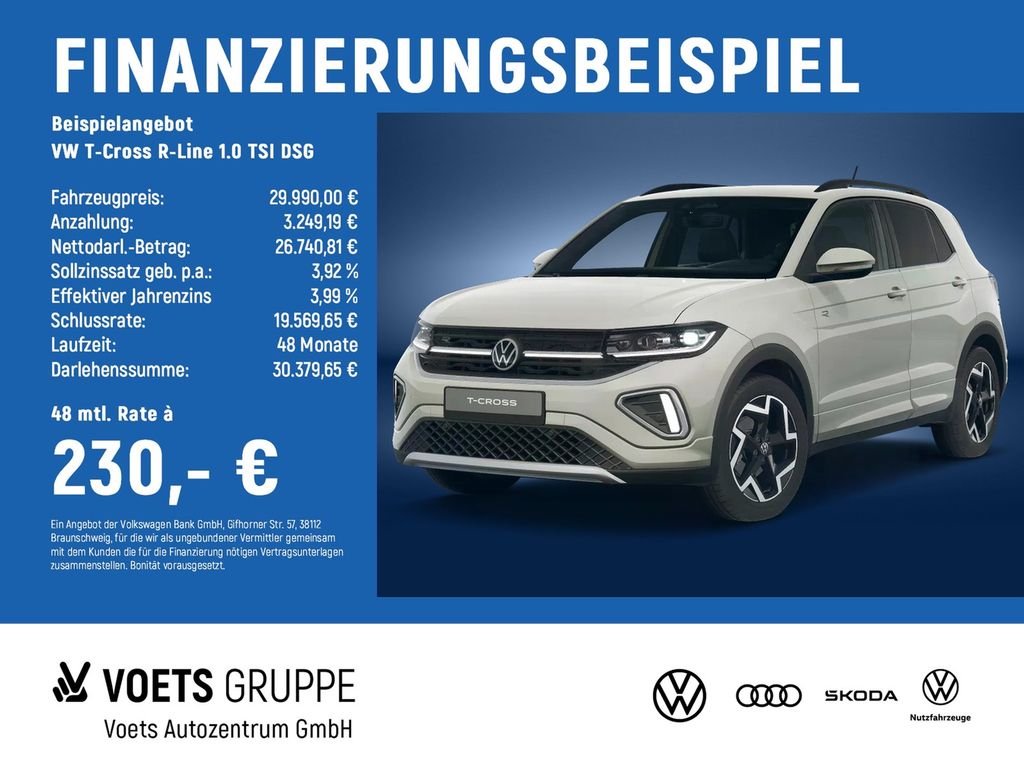 T-Cross R-Line 1.0 TSI DSG IQ.LIGHT+TRAVELASSIST