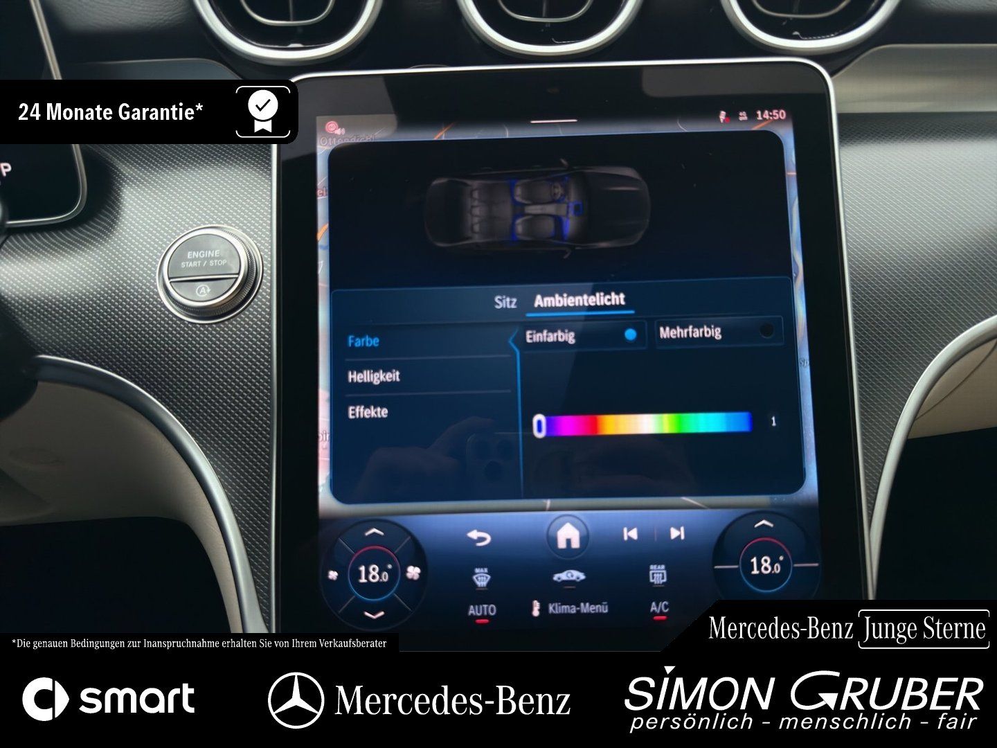 Fahrzeugabbildung Mercedes-Benz C 200 d Avantgarde Navi MBUX Kamera LED LRH 18Zo