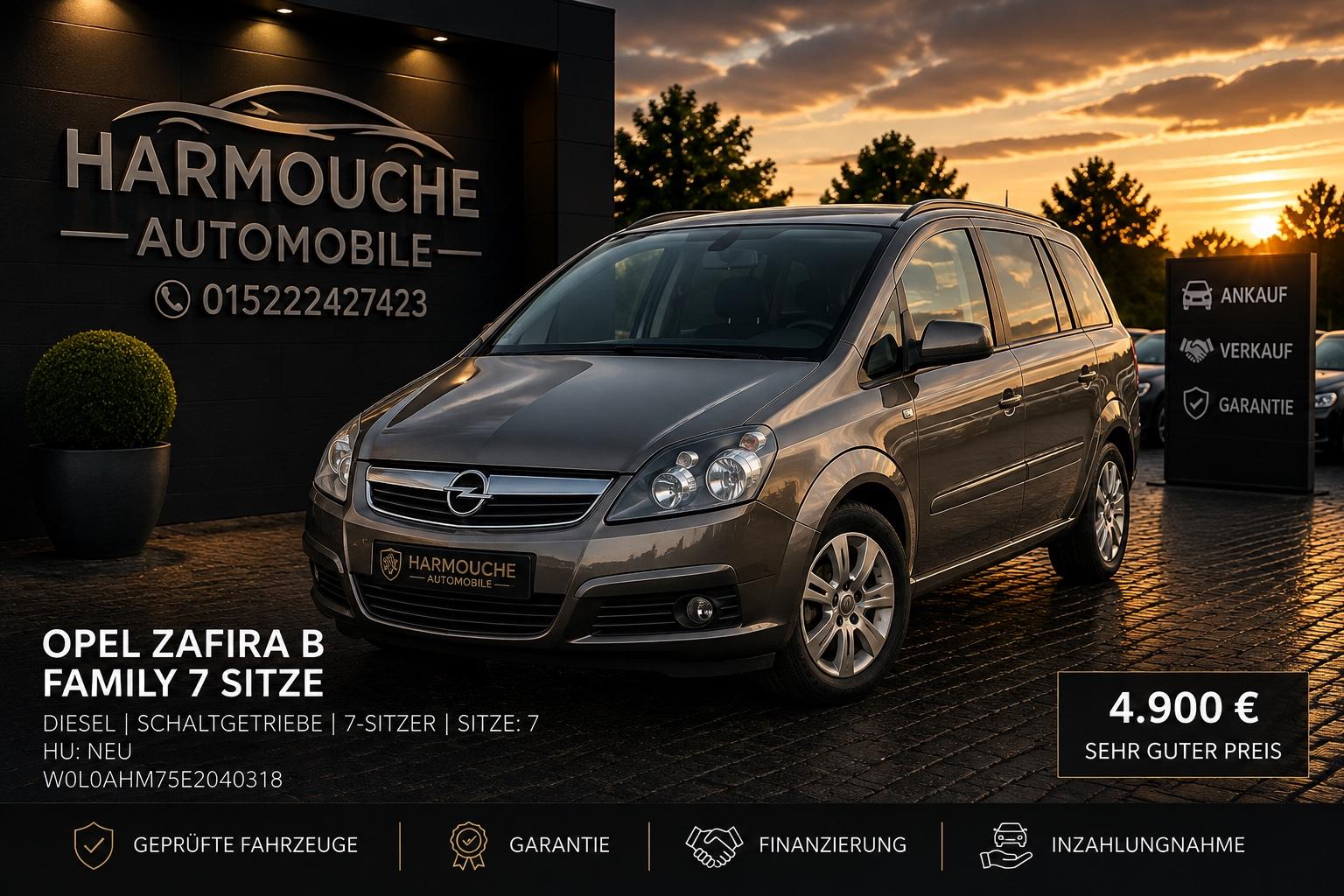 Opel Zafira B Family 7 Sitze