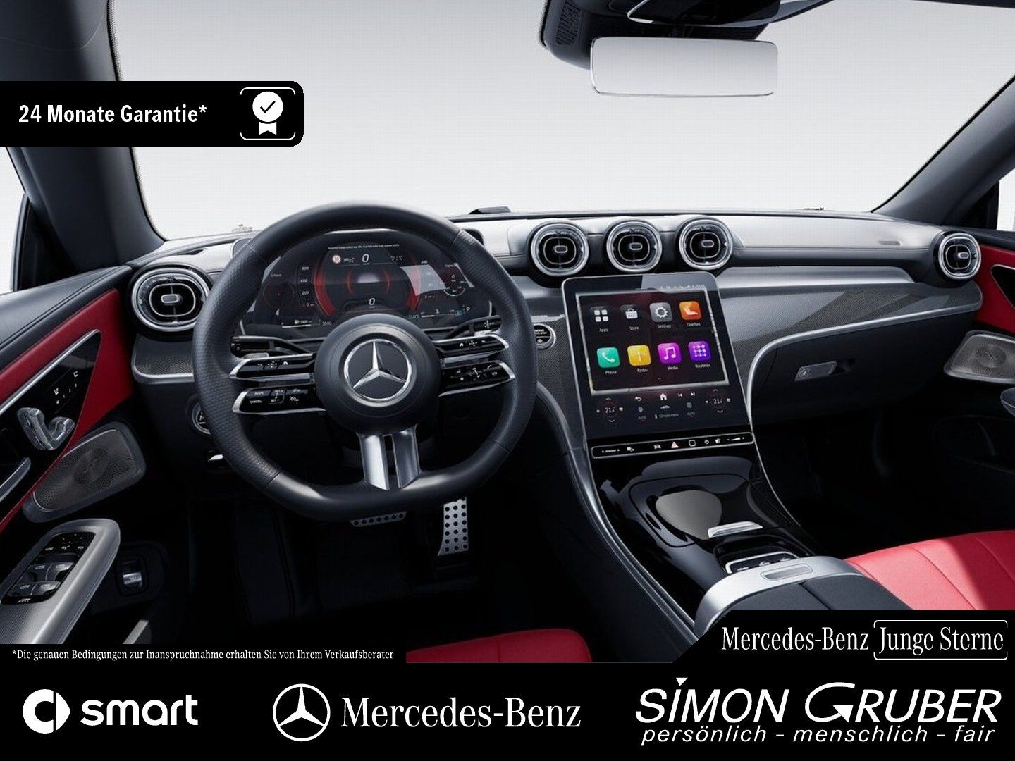 Fahrzeugabbildung Mercedes-Benz CLE 450 4M Cabrio AMG Leder rot 360 Burm 19 Zoll