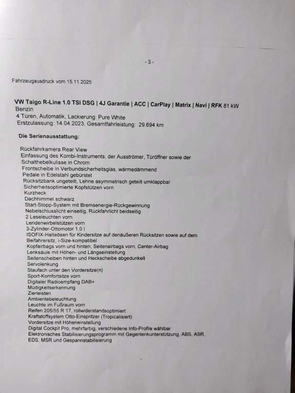 Image of Volkswagen Taigo