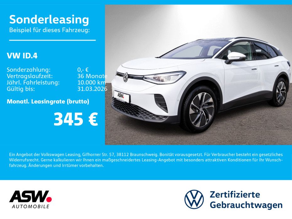 ID.4 Pure LED NAVI Wärmepumpe 360° PANO SHZ AHK