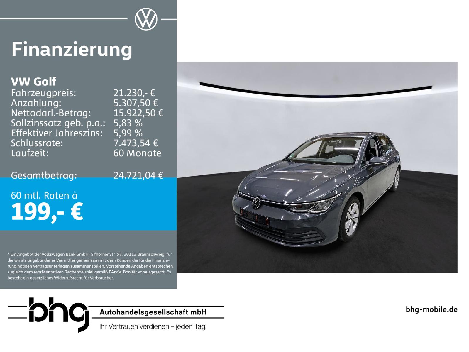 Volkswagen Golf 2.0 TDI DSG Life Multifunktionslenkrad in L