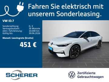 Volkswagen Leasingangebot: Volkswagen ID.7 Pro 210kW NAVI 360° KAMERA MATRIX-LED SHZ