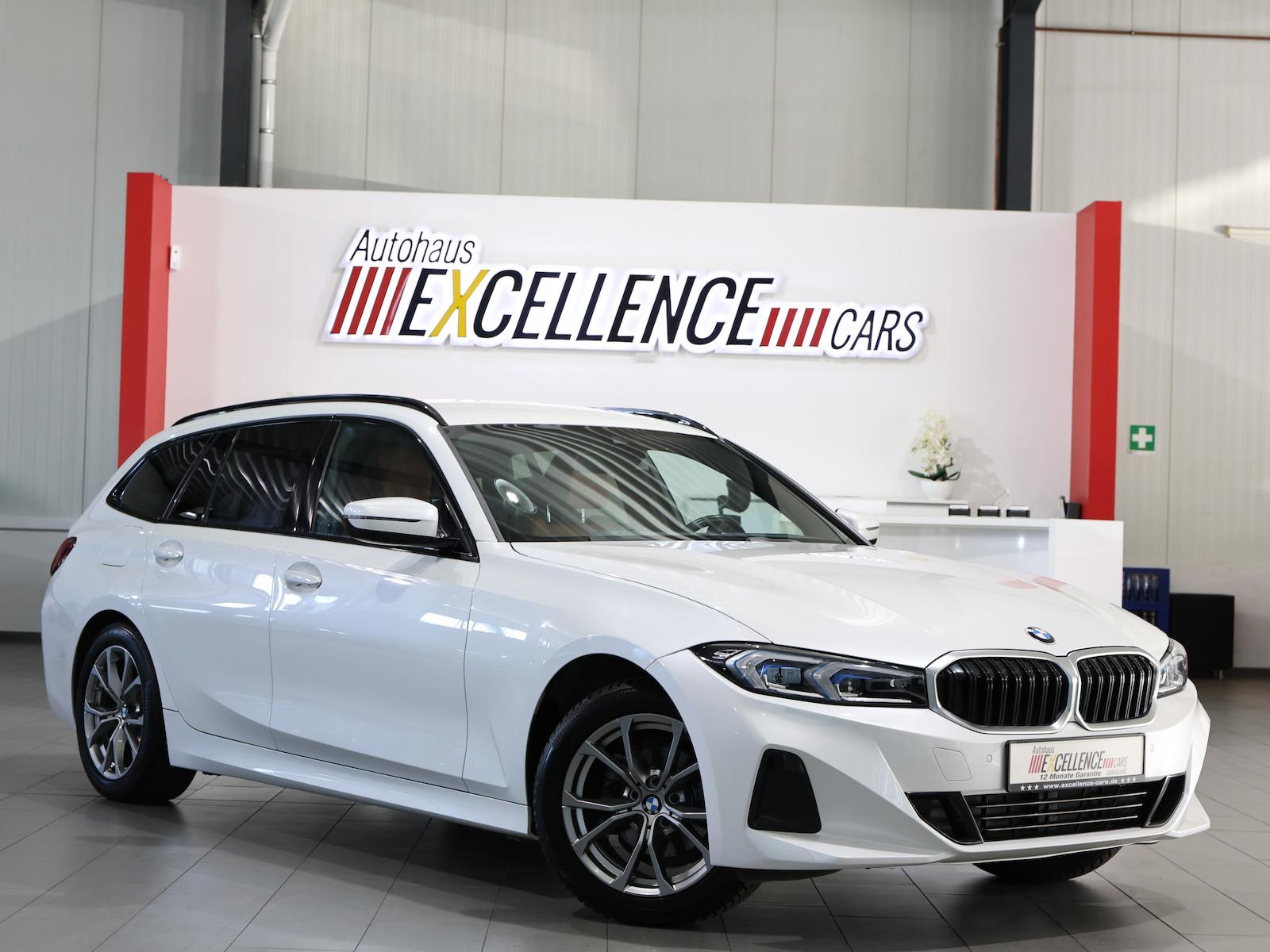 BMW 318d Touring SPORT WHITE & BROWN / CURVED+HUD
