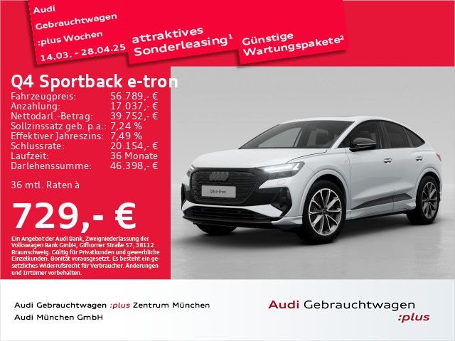 Audi Q4 Sportback e-tron 55 qu. S line Pano/ACC/Virtu