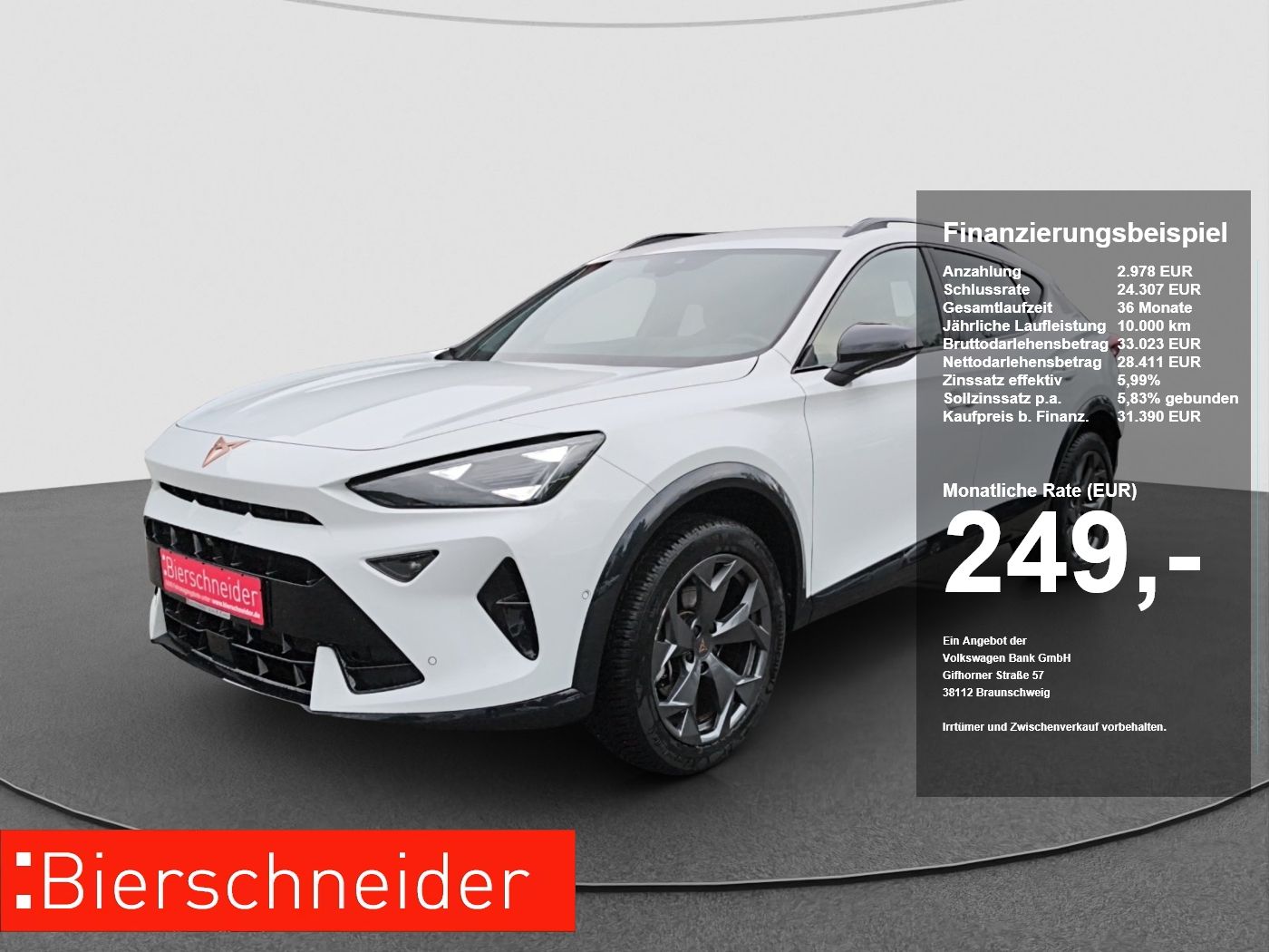 Cupra Formentor 1.5 eTSI DSG 5-J-G NAVI ACC KESSY 18LM