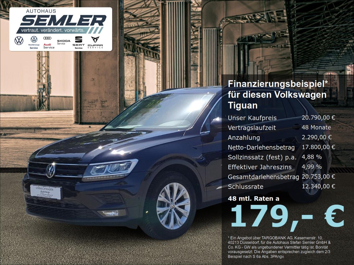 Volkswagen Tiguan Comfortline 2.0 TDI DSG AHK PANO LED NAVI