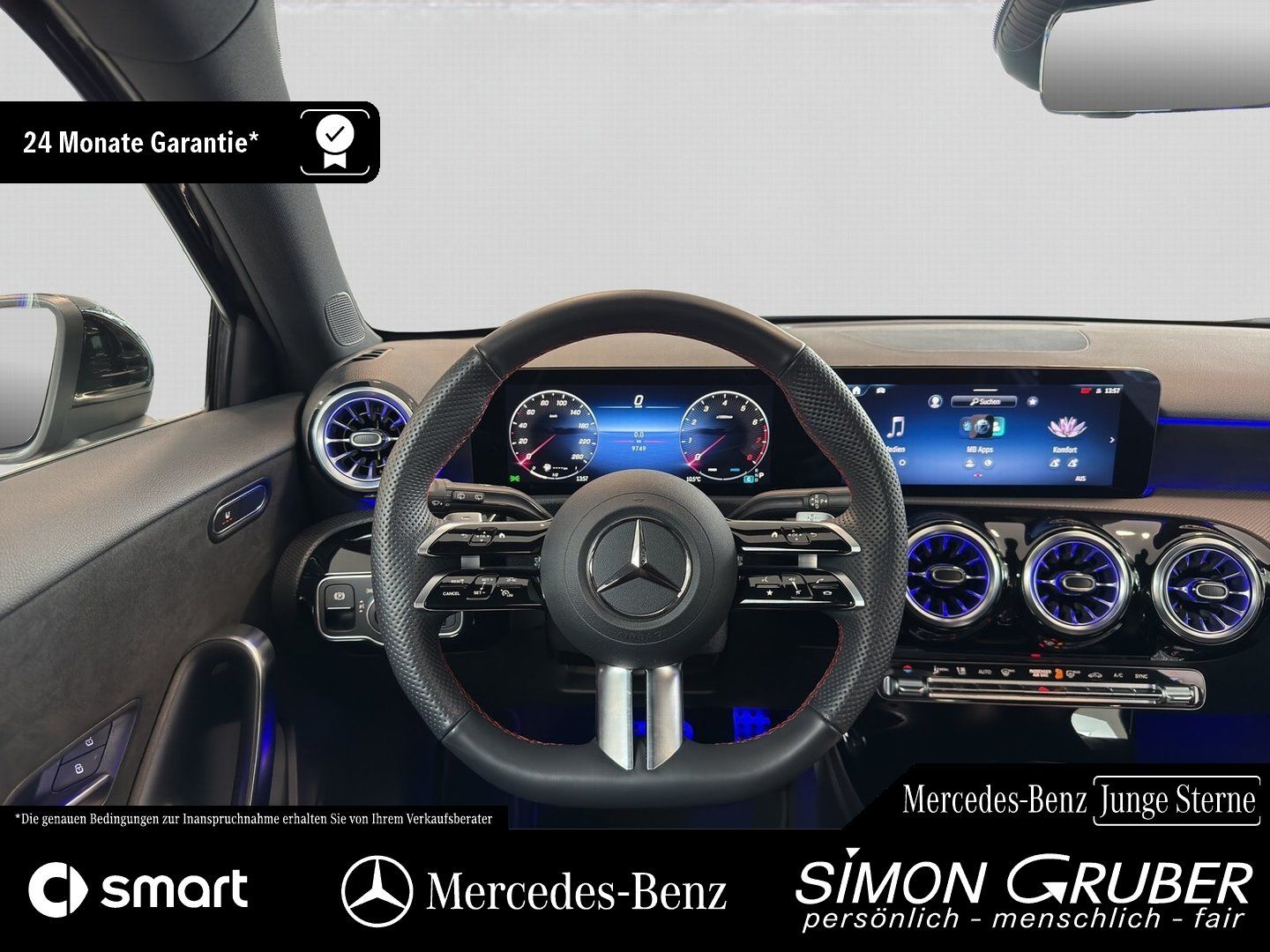 Fahrzeugabbildung Mercedes-Benz A 200 AMG Adv+ Ambi KeyGo MBeam Distronic Kamera