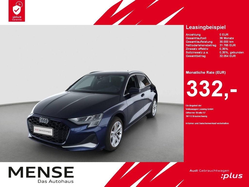 A3 Sportback 30 TFSI S tronic Advanced Navi|PDC