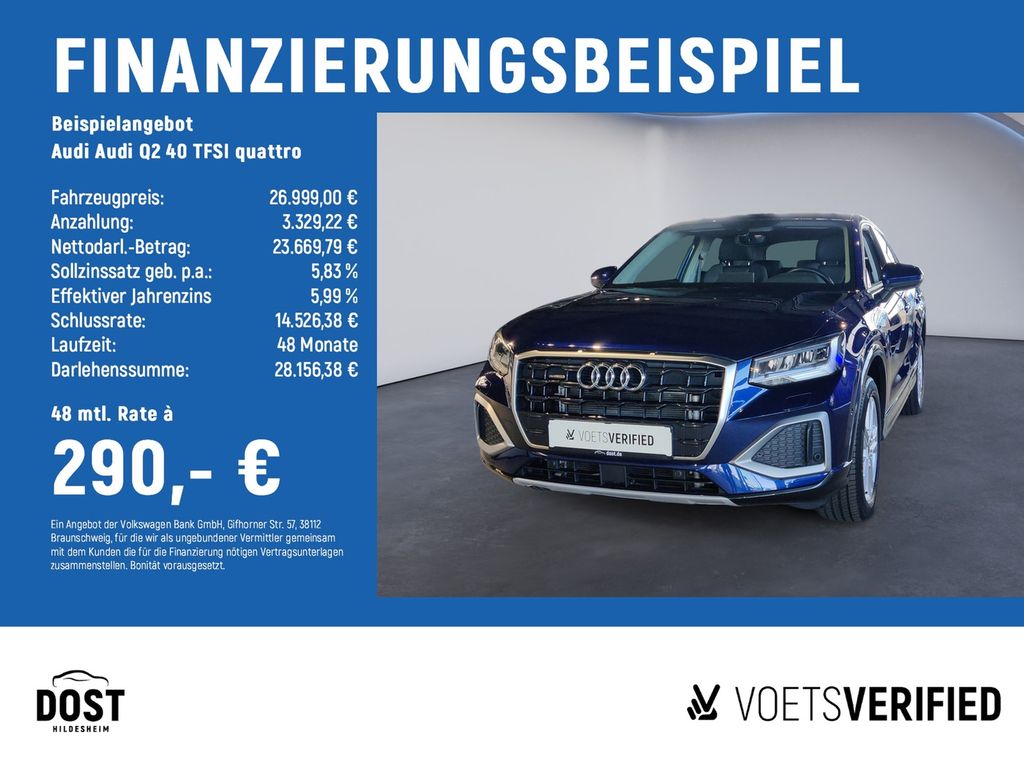Q2 40 TFSI quattro advanced AHK+NAVI+PANO