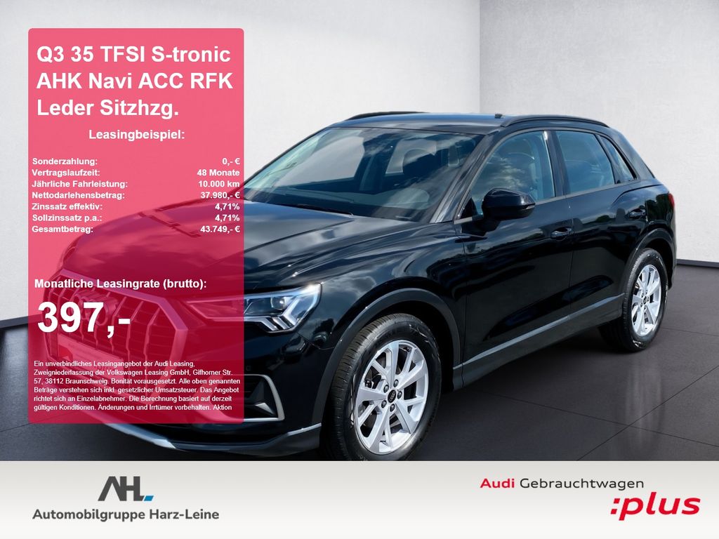 Q3 35 TFSI S-tronic AHK Navi ACC RFK Leder Sitzh