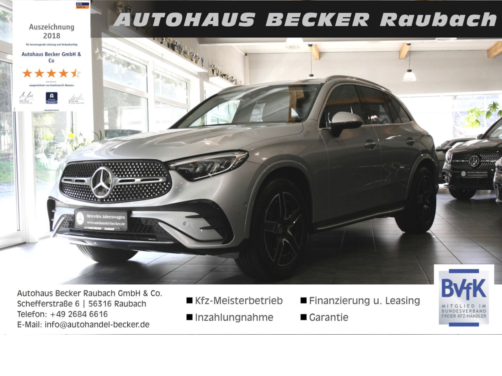 Fahrzeugabbildung Mercedes-Benz GLC 220 d 4M AMG *Distronic*AHK*Leder*Trittbrett
