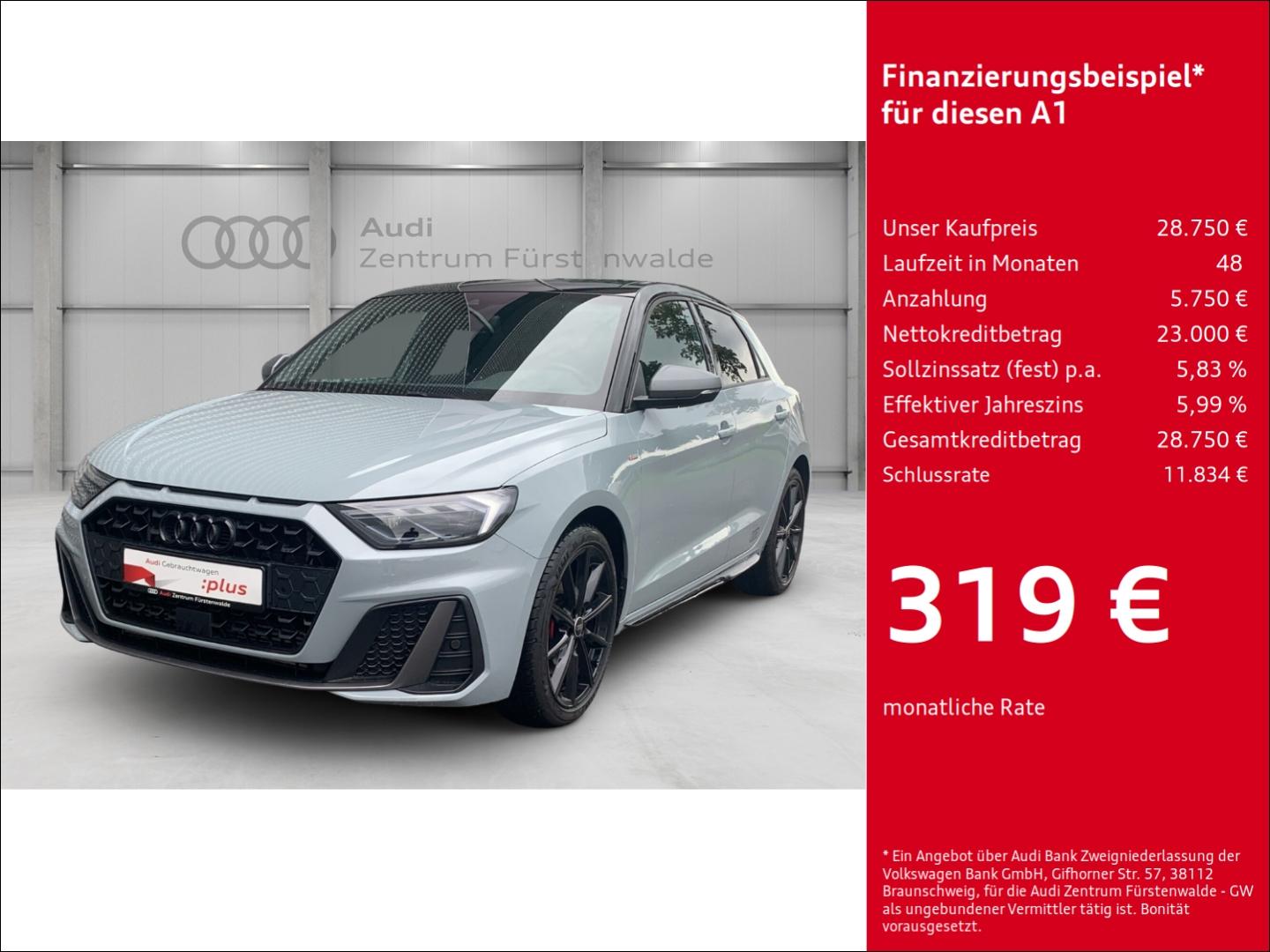 Audi A1 Sportback 40 TFSI S tronic S line Navi Digita