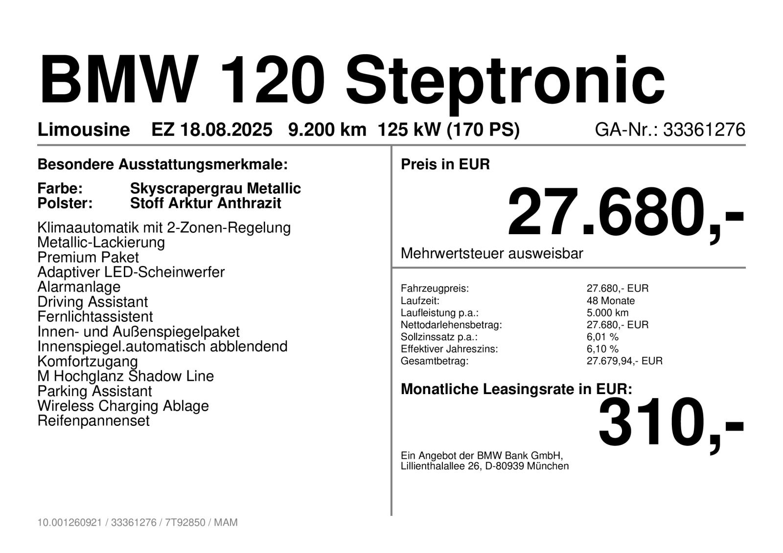 BMW 120 Steptronic ab 1,49% eff. adapLED DrivAss foto 5