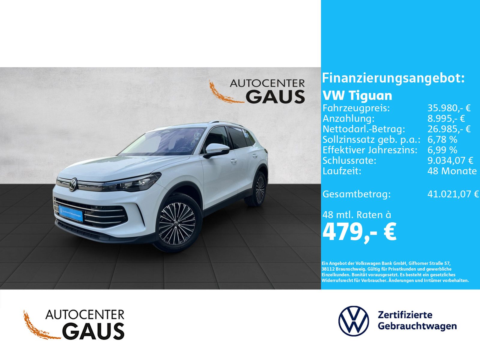Tiguan Elegance 2.0 TDI DSG 4M Navi*ACC*Standhzg