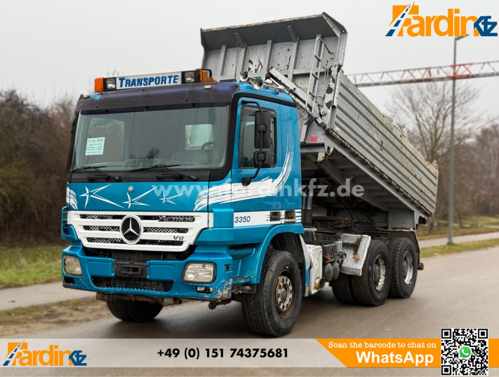 Mercedes-Benz Actros 3350 6x4 Meiller Kipper | V8 | Retarder