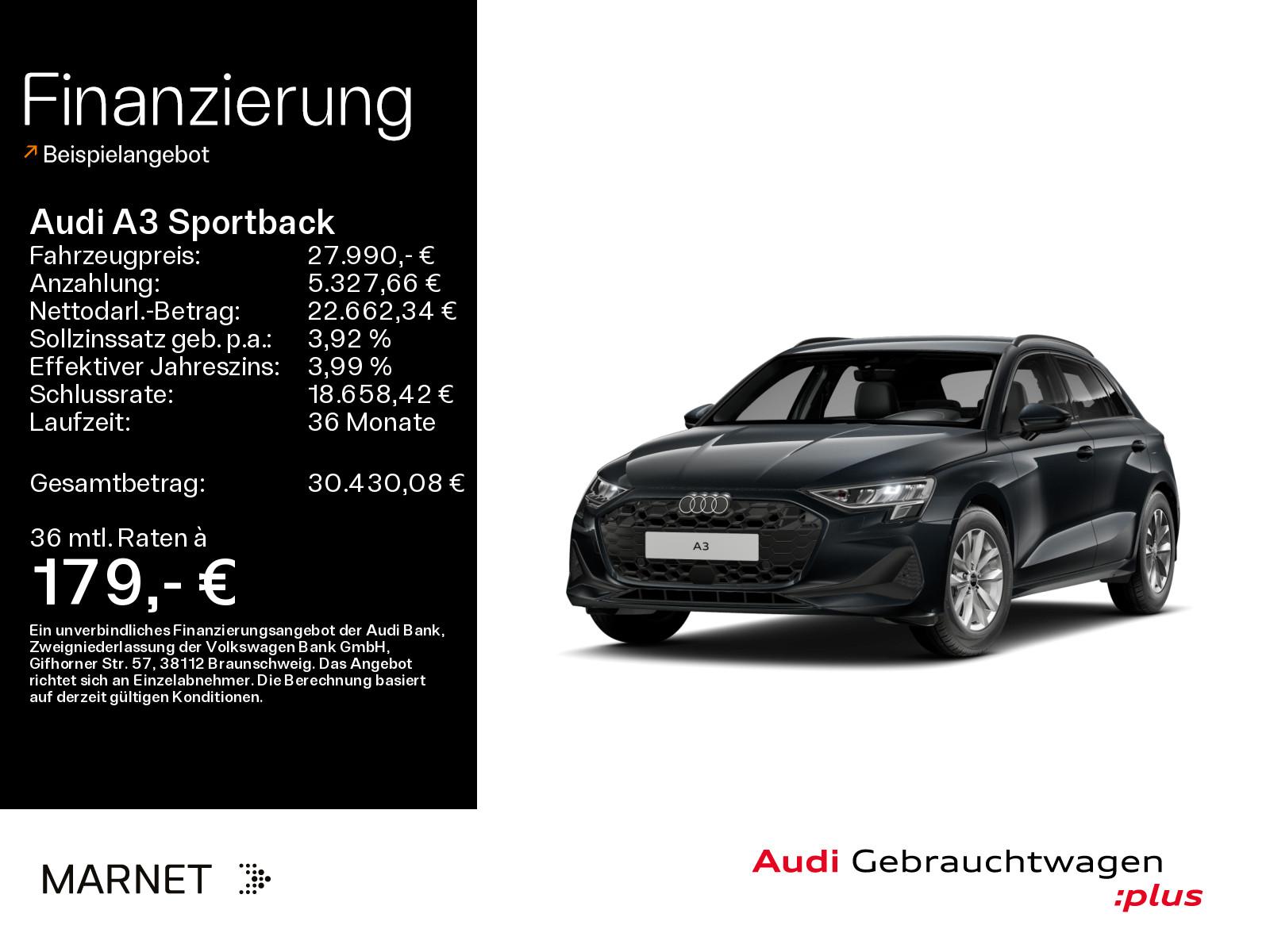 Audi A3 Sportback 35 TFSI*Navi*Alu*Virtual*Audi Conne