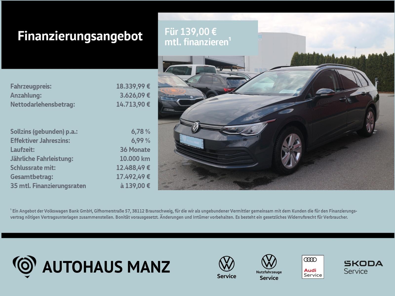 Volkswagen Golf VIII Variant 2.0 TDI DSG Life KLIMA LED NAV