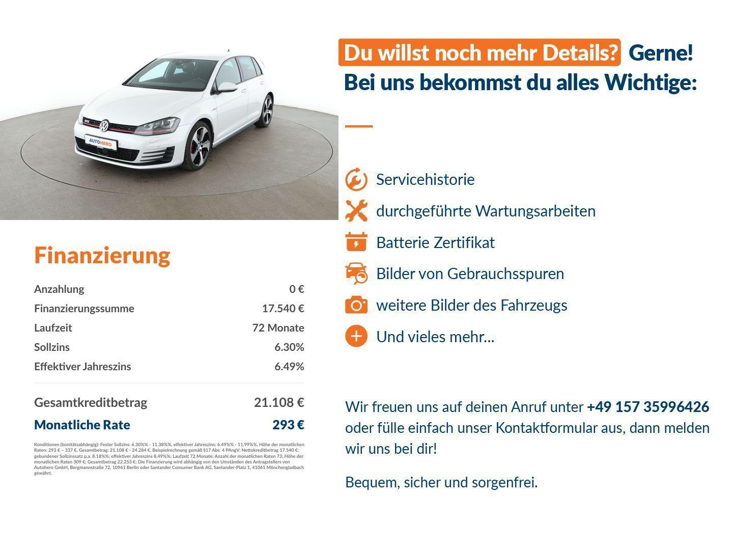 Volkswagen Golf VII 2.0 TSI GTI BlueMotion Tech Aut.*NAVI*