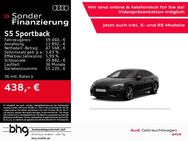 Audi S5 Sportback TDI carbon style Virtual Pano B&O