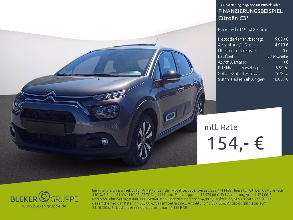 Citroën C3 PureTech 110 S&S Shine