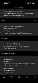 Audi RS3 2.5 TFSI S tronic quattro Sportback  1. Hand - Audi RS3 aus 2016